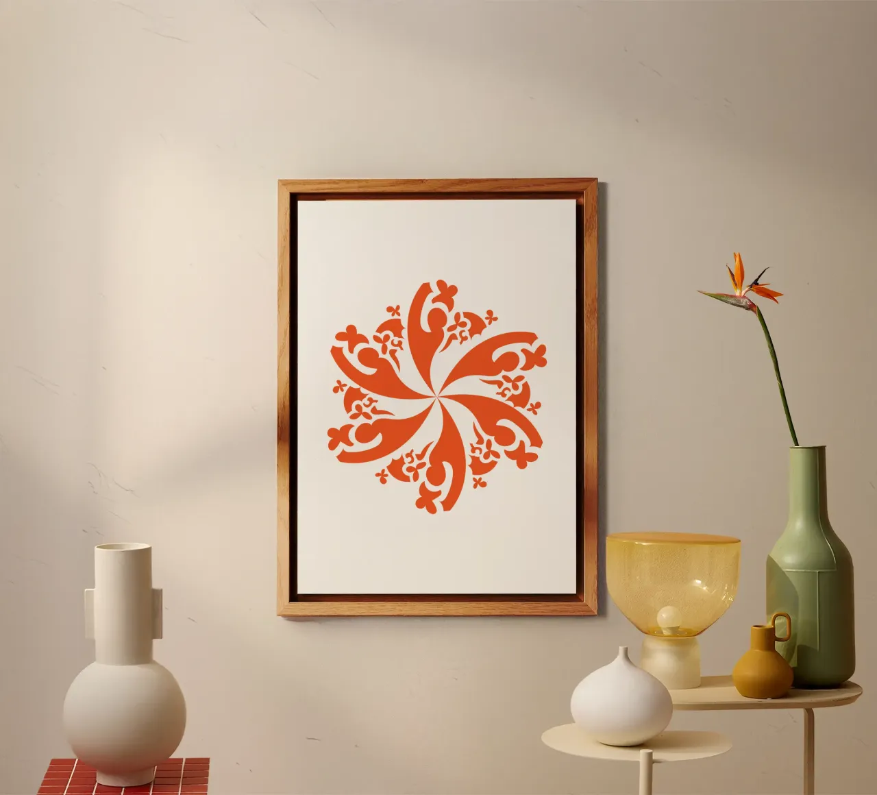 Rosette red forex plate by LAPIS-Design