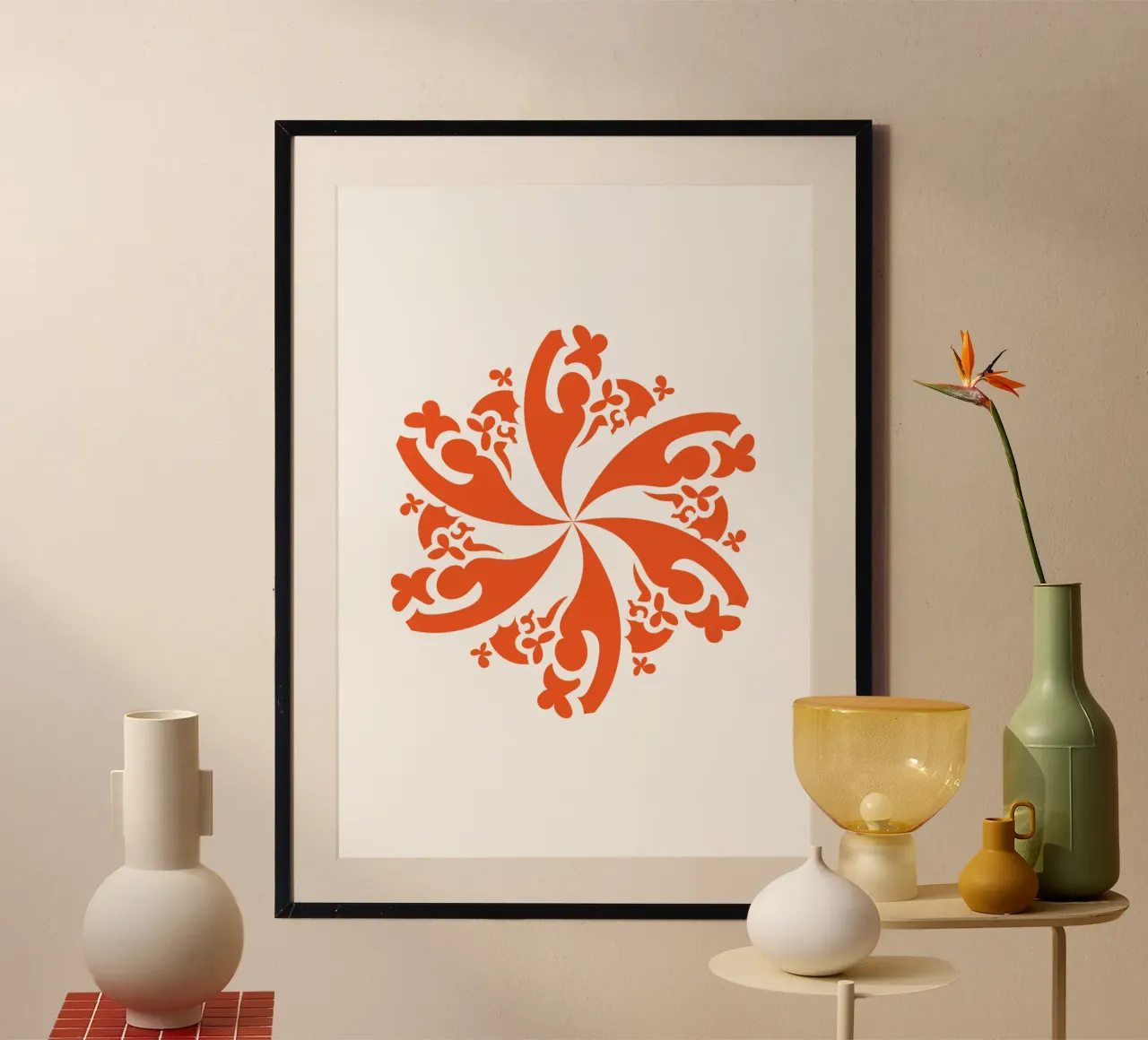 Rosetta rossa poster da LAPIS-Design