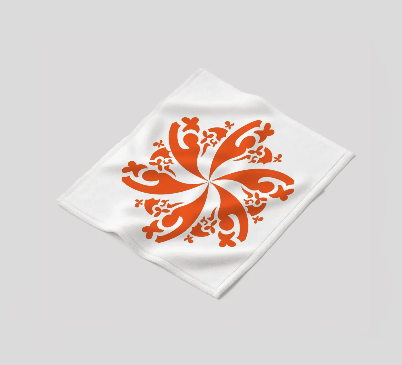 Rosette red fleecedeken van LAPIS-Design