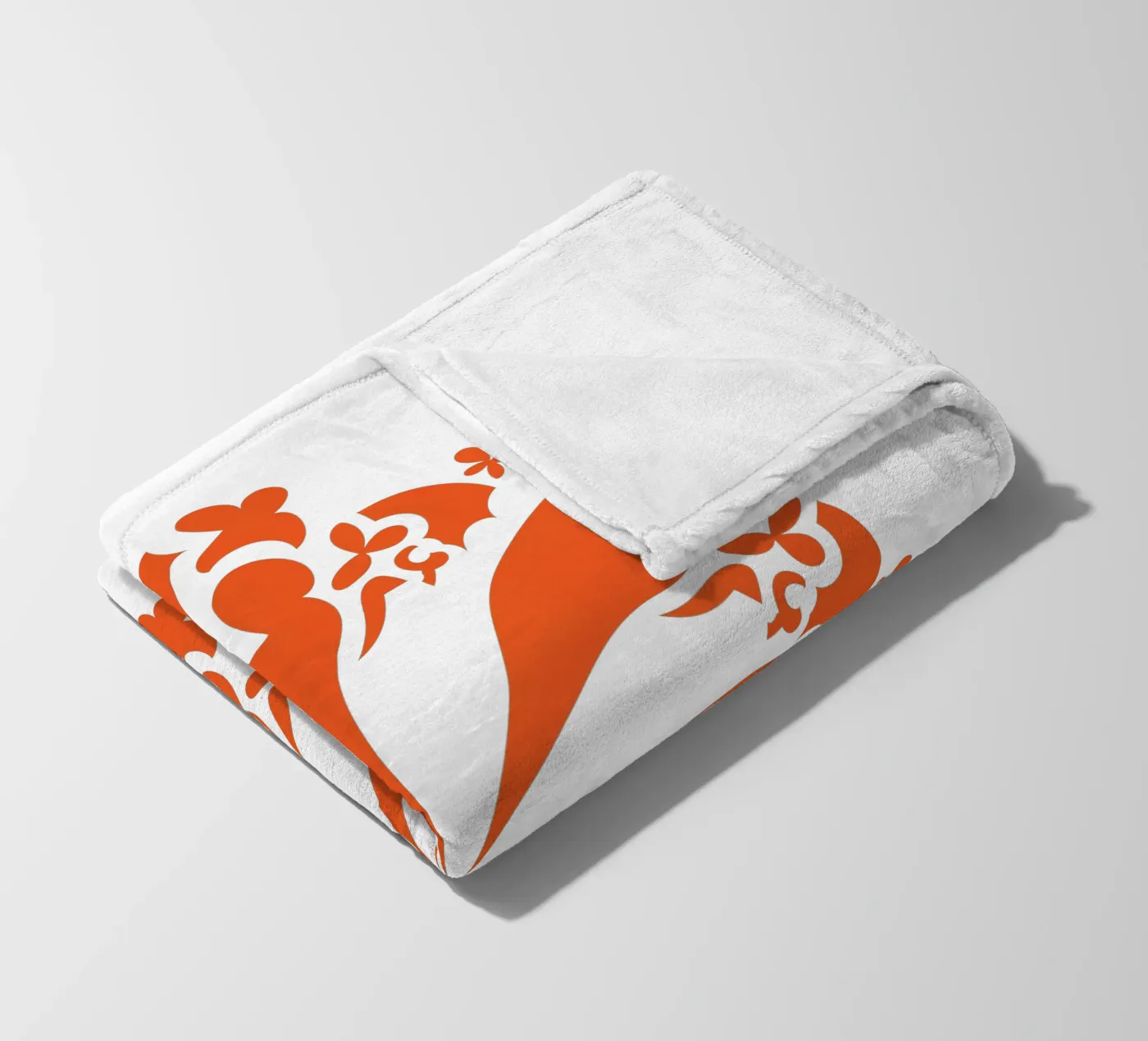 Rosette red fleecedeken van LAPIS-Design