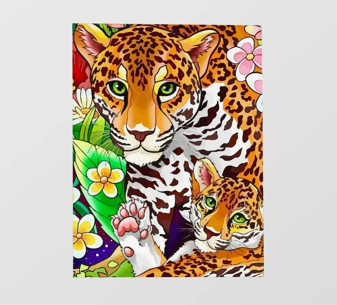 Tigers pellicola backlit da Dumery Art
