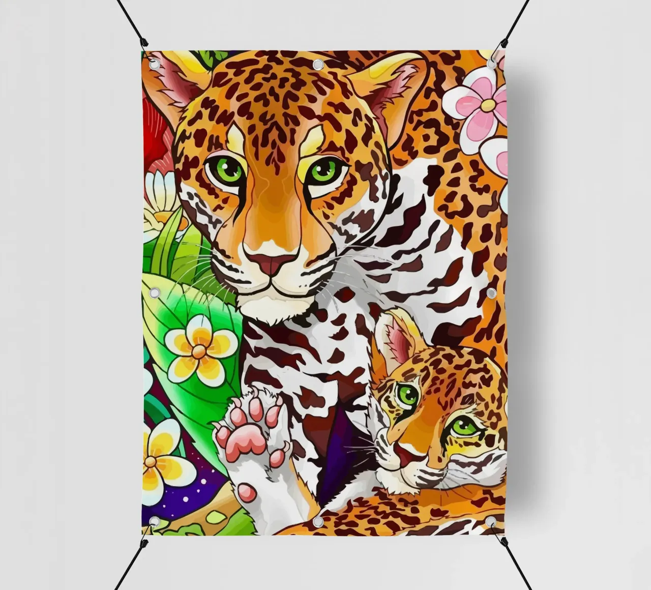 Tigers telo in pvc da Dumery Art