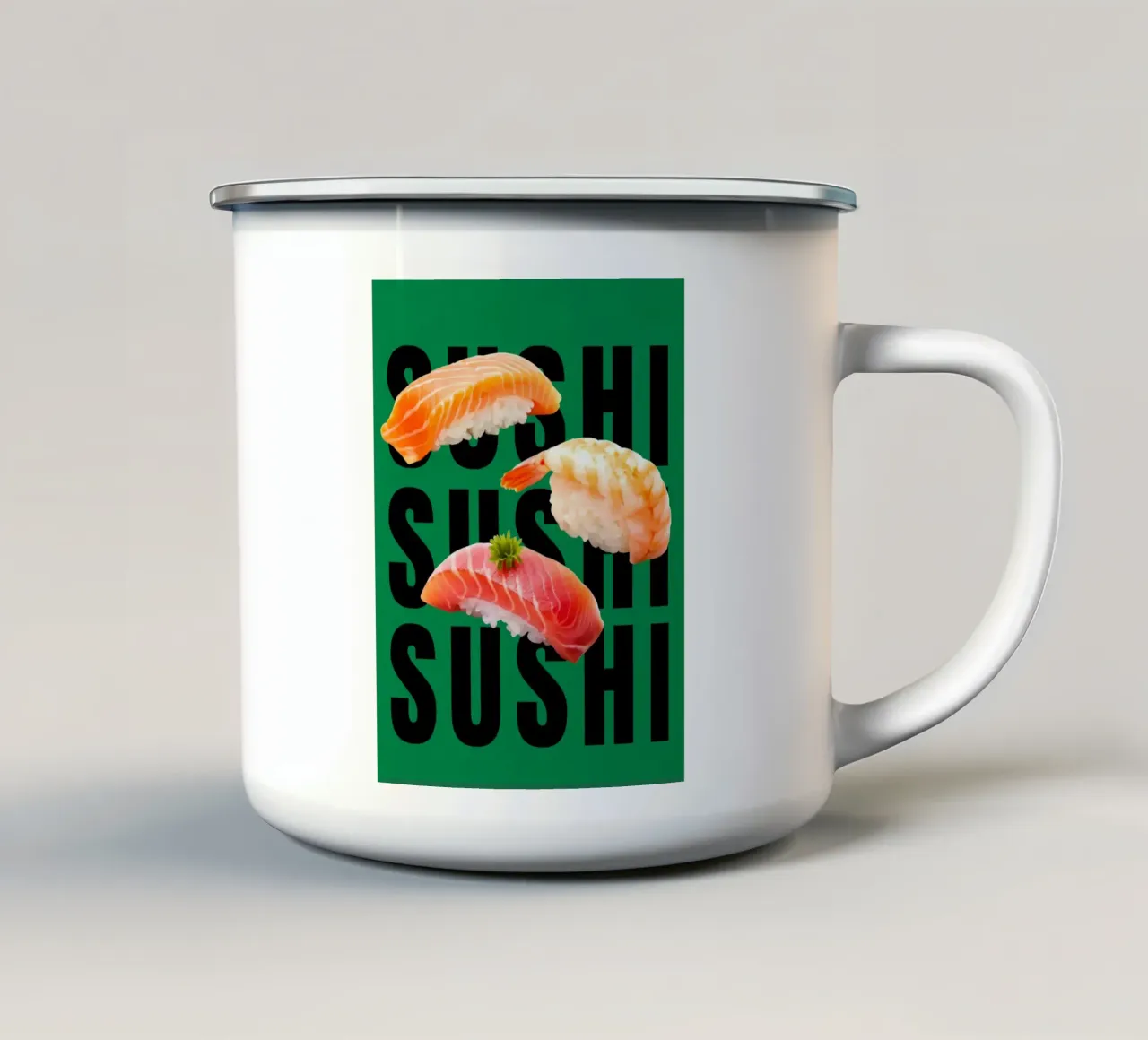 Sushi Time tazza in smalto da Dreamer10