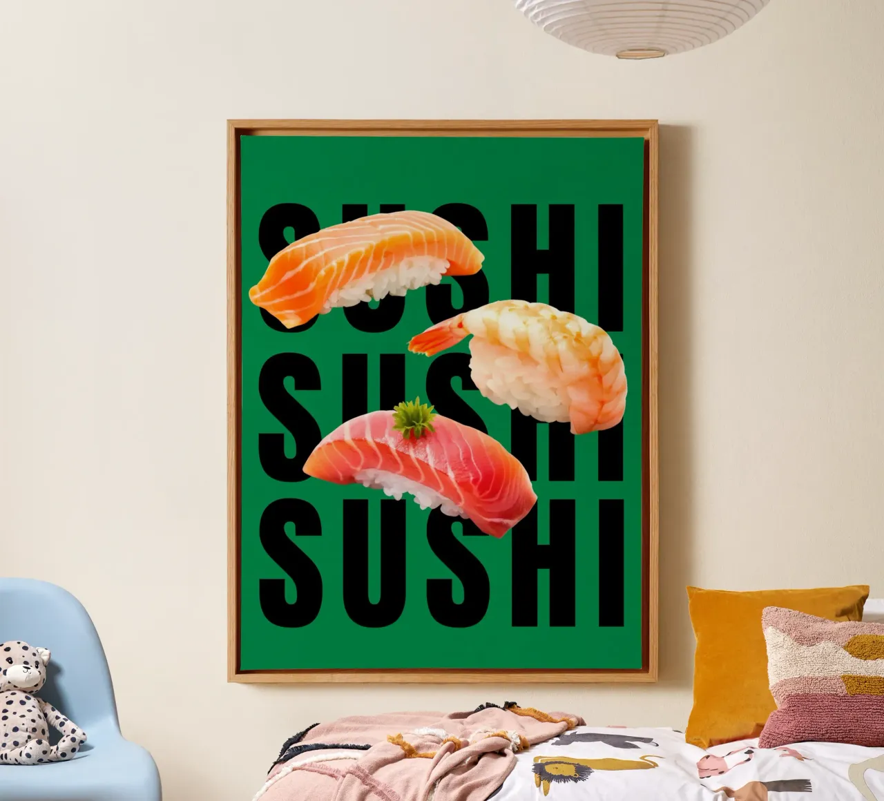 Sushi Time tela con Cornice a cassetta da Dreamer10