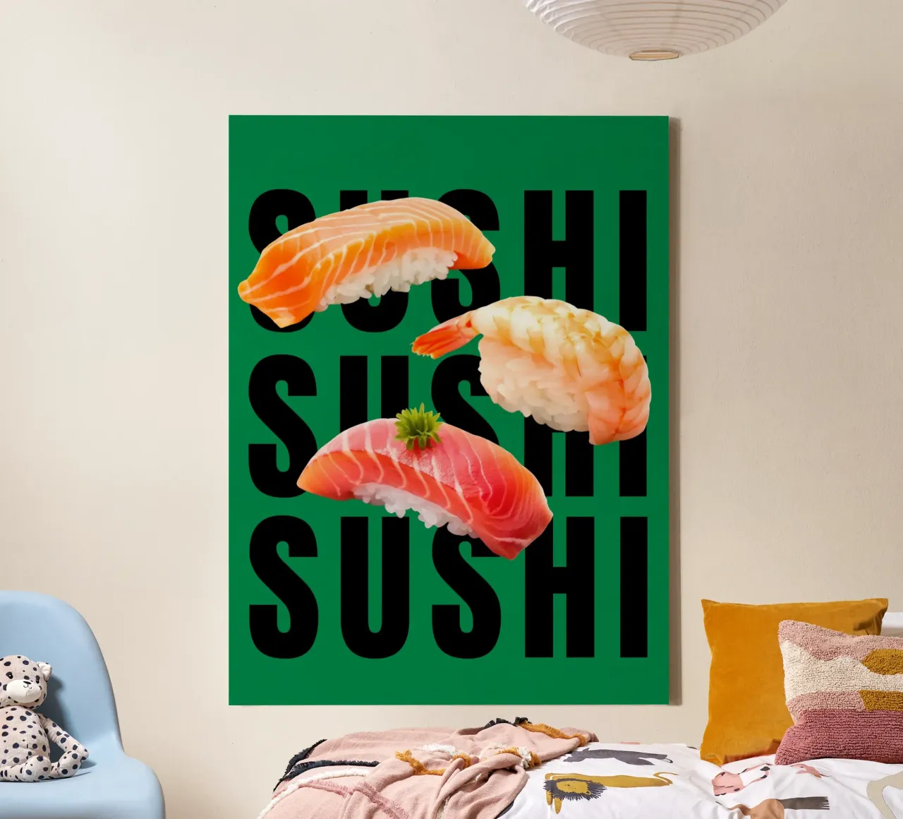Sushi Time tela con Cornice a cassetta da Dreamer10