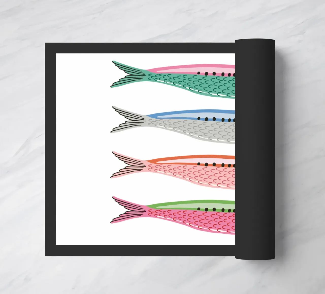 Rainbow coloured sardines zerbino da Vivdesign