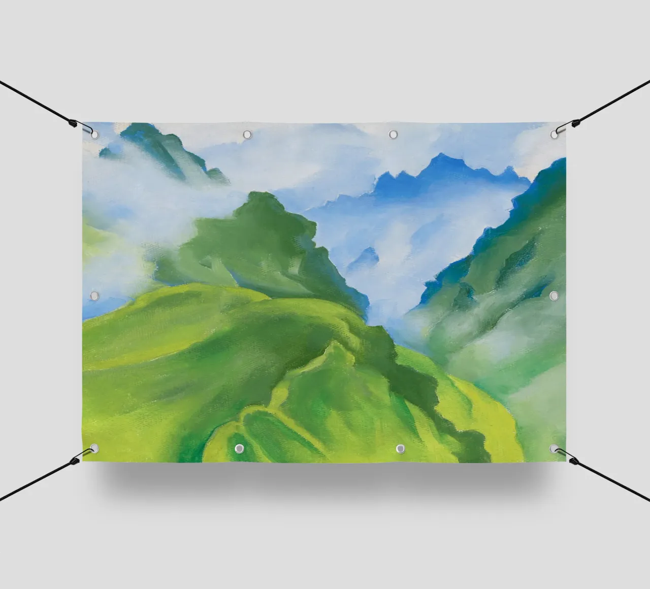 Georgia O’Keeffe – Machu Picchu telo in pvc da Chérie Prints