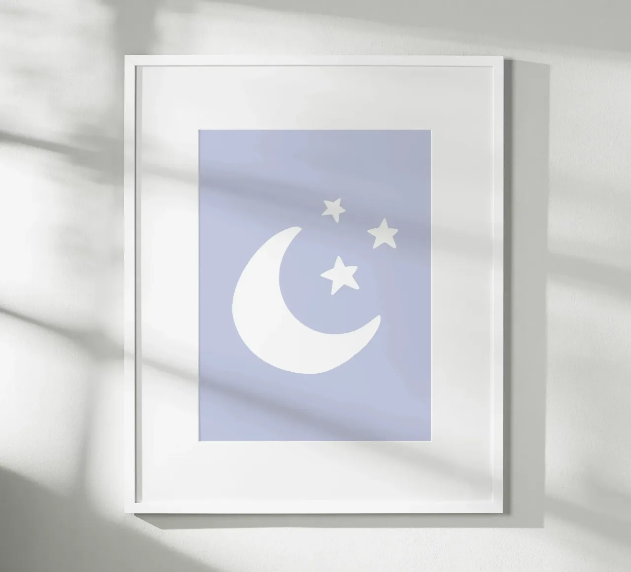 Moon and Stars poster con telaio in plastica da we line studio - art