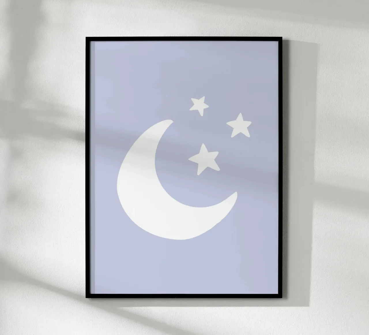 Moon and Stars poster con telaio in plastica da we line studio - art