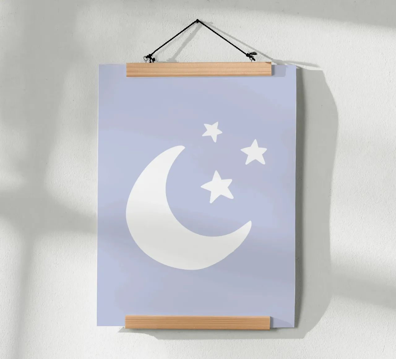 Moon and Stars poster con telaio in plastica da we line studio - art