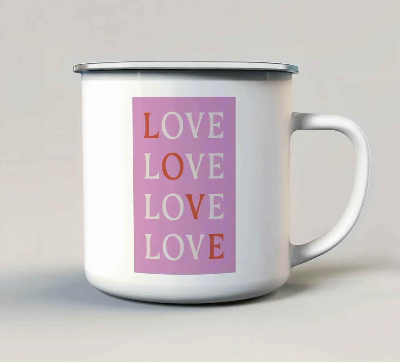 Love tazza in smalto da we line studio - art