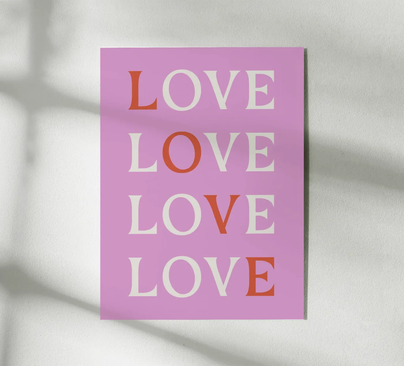 Love plexiglas de we line studio - art