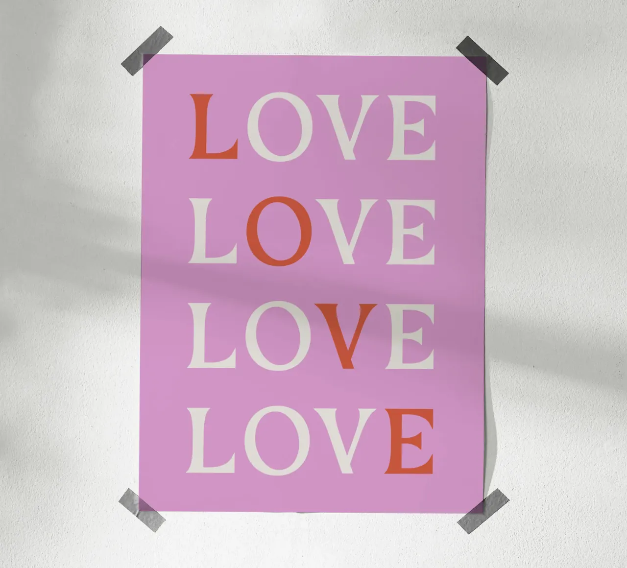 Love poster da we line studio - art