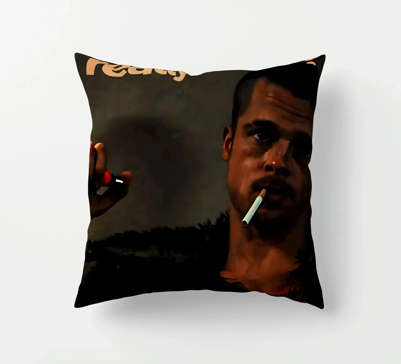 is this the life you really want? cuscino da Type & Tape