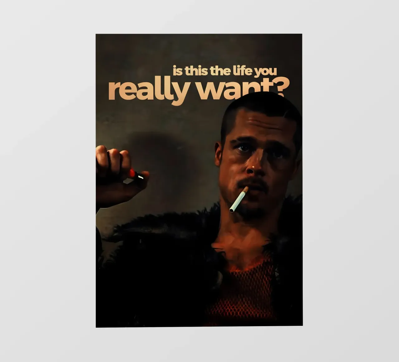 is this the life you really want? telo in pvc da Type & Tape