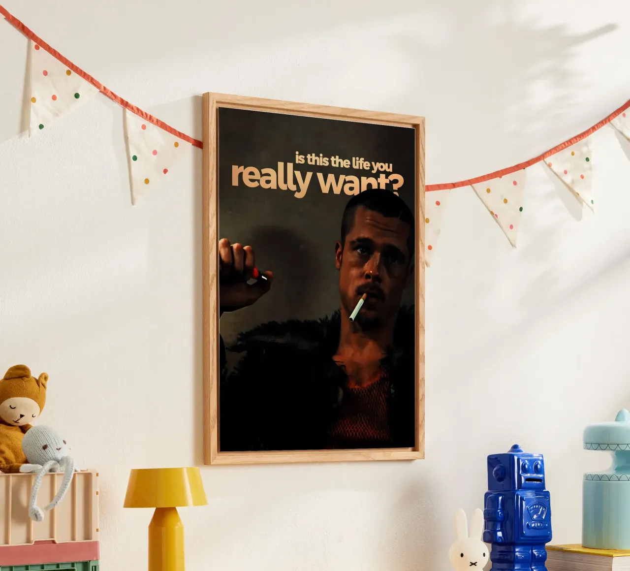 is this the life you really want? plexiglass da Type & Tape