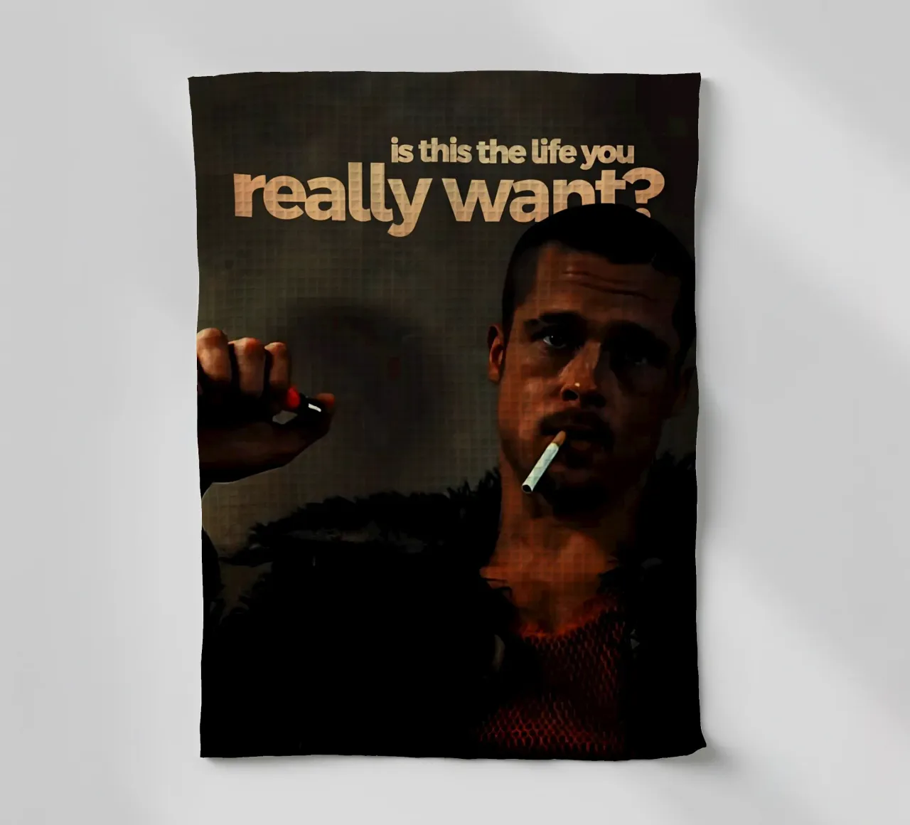 is this the life you really want? canovaccio da cucina da Type & Tape