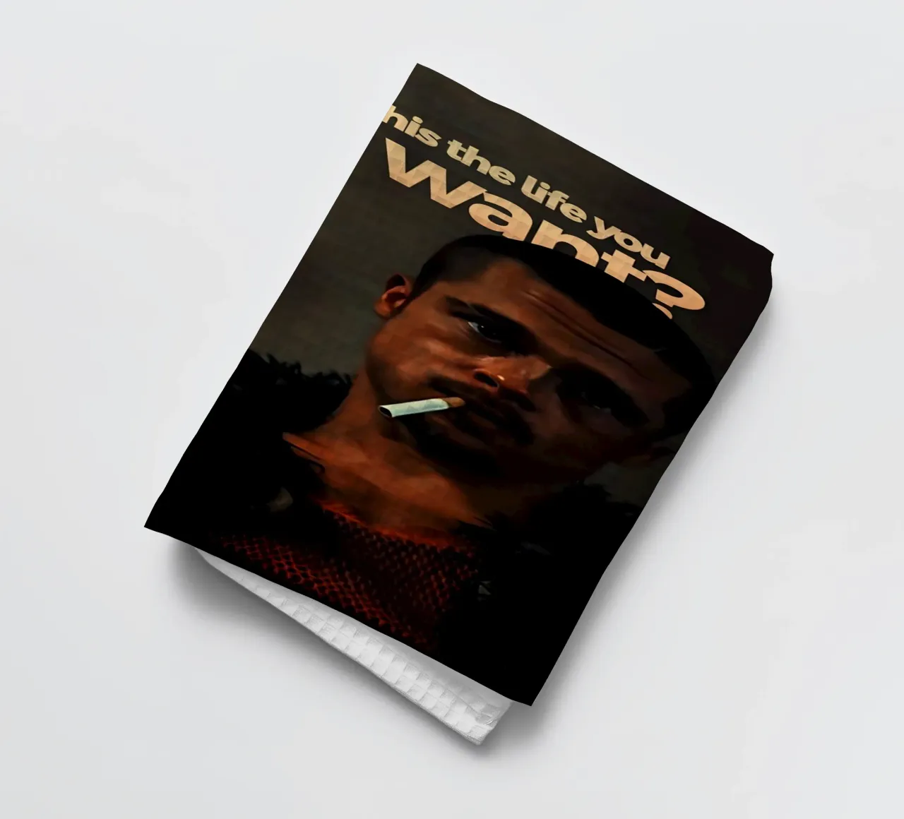 is this the life you really want? canovaccio da cucina da Type & Tape