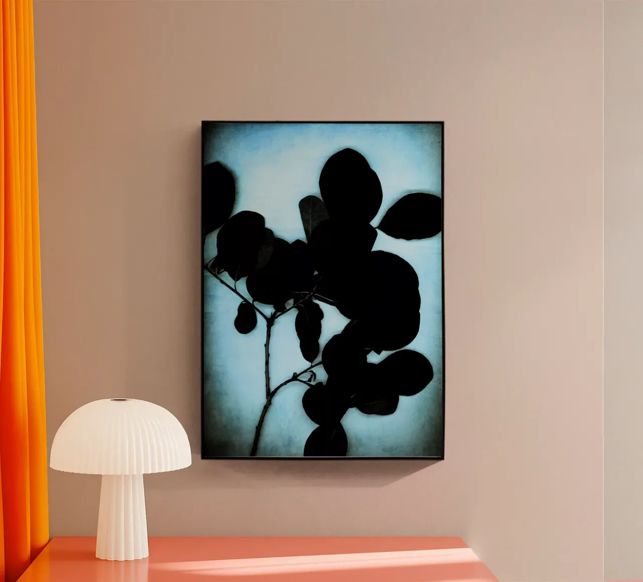 black on cyan plexiglass da Visuelle Poesie am Wegesrand