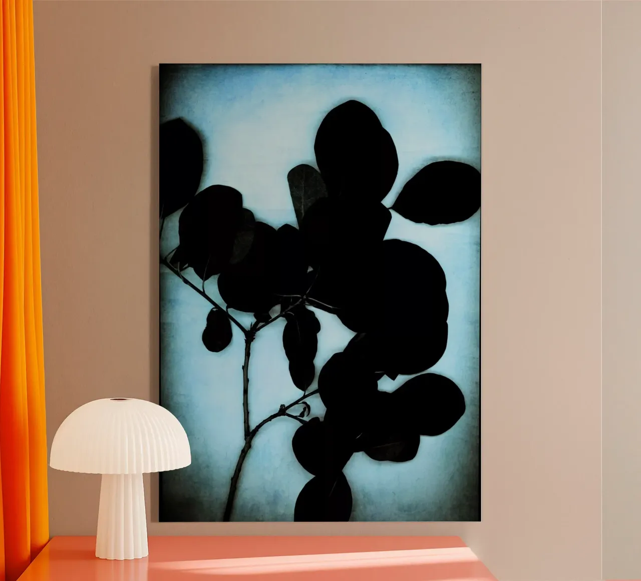 black on cyan plexiglass da Visuelle Poesie am Wegesrand