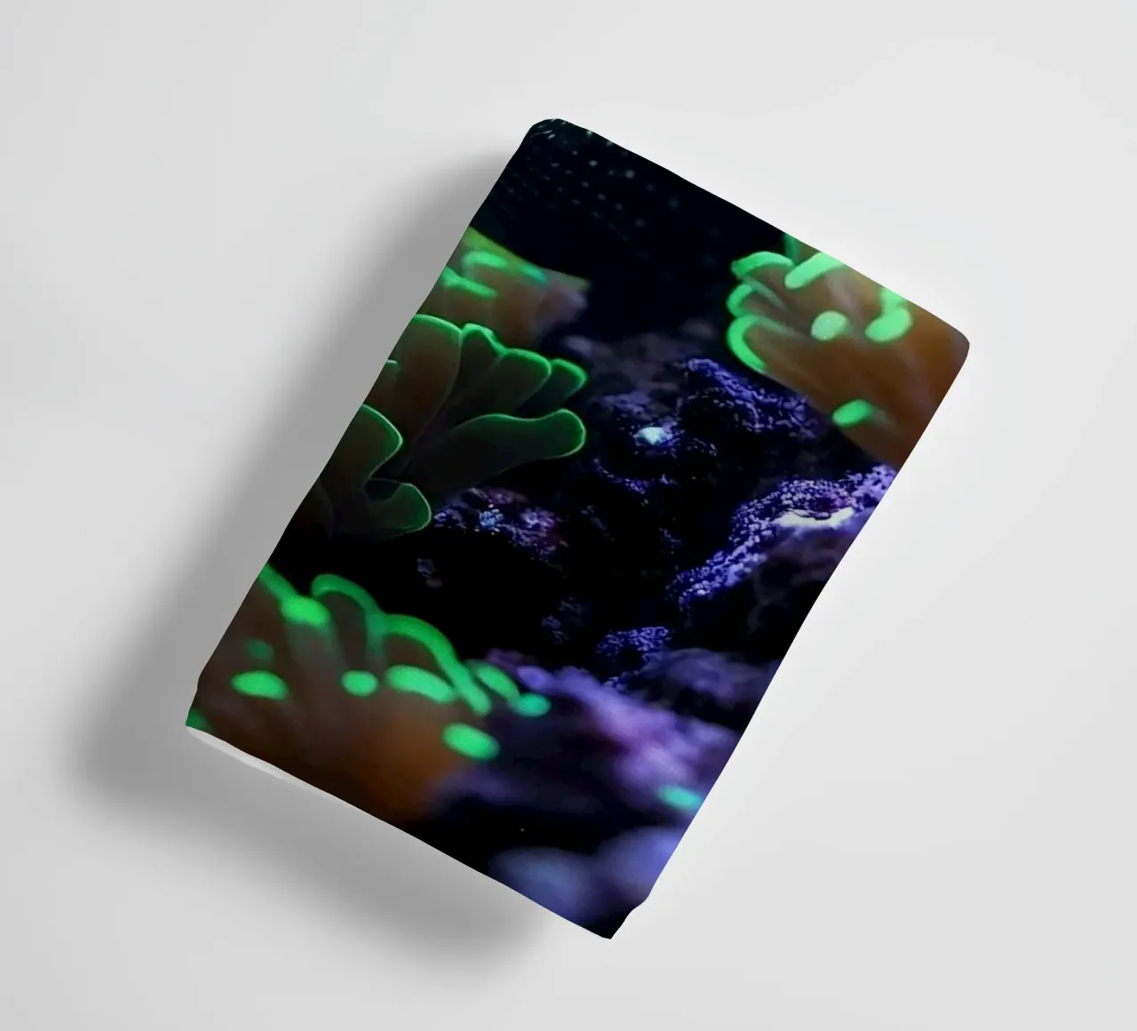 ✨🪸 Lurking Light ✦ Moray Eel in the Glow Garden 🌙 towel by LUMAQUA STUDIO