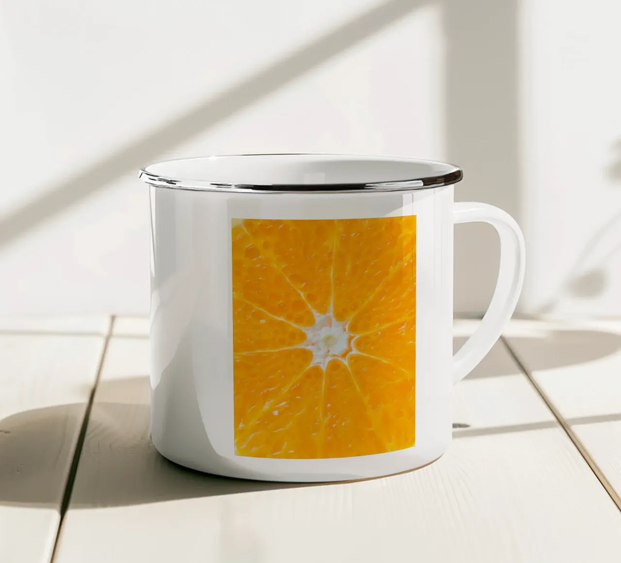 Orange tazza in smalto da Dreamer10