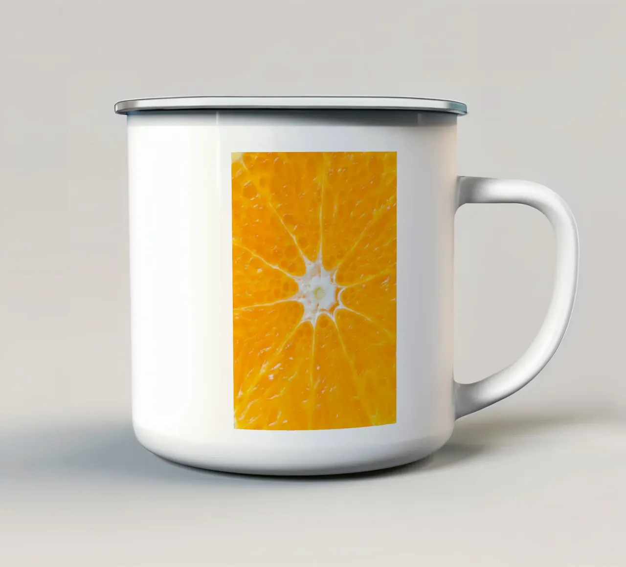 Orange tazza in smalto da Dreamer10
