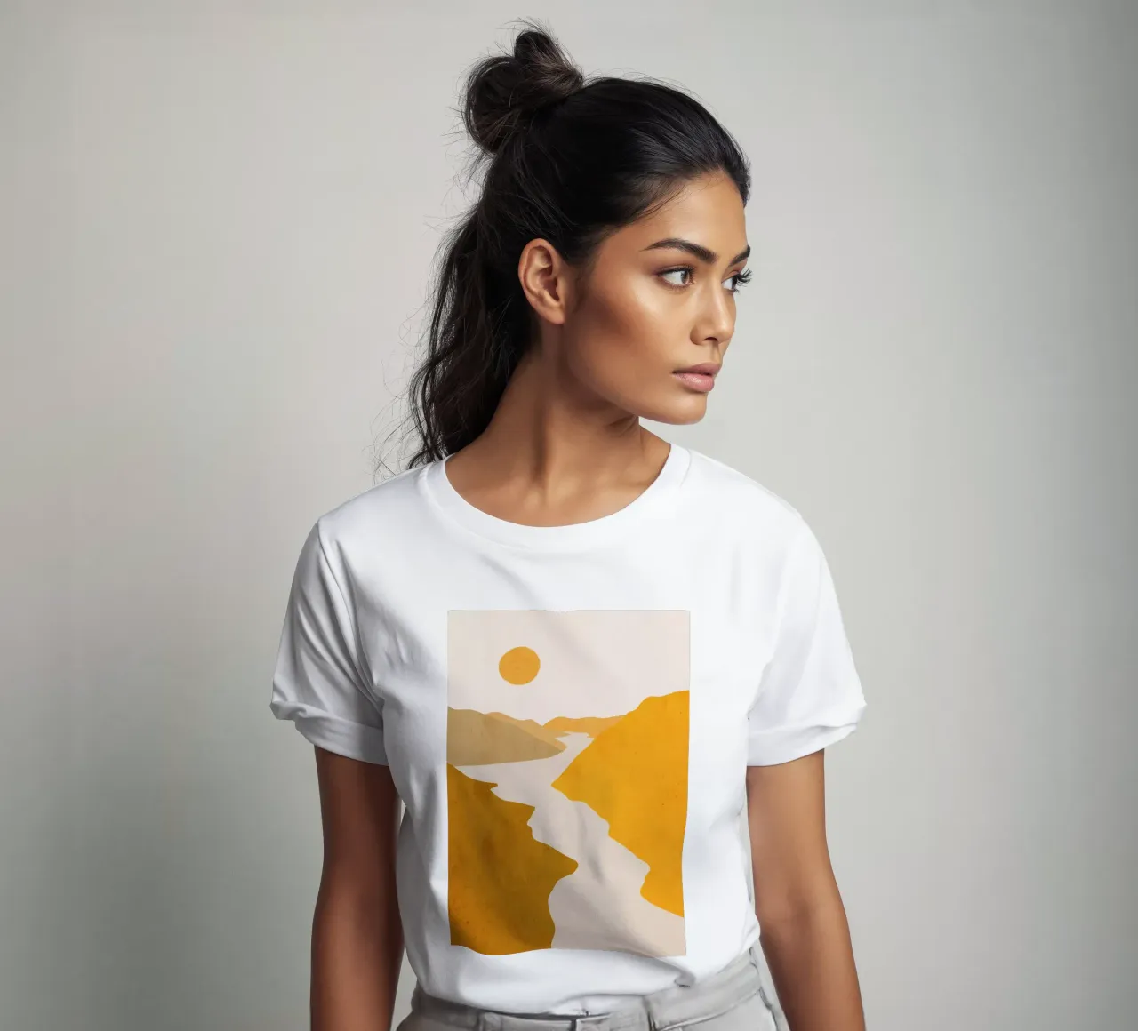 Paesaggio d'arte minimale 7 t-shirt da ThingDesign