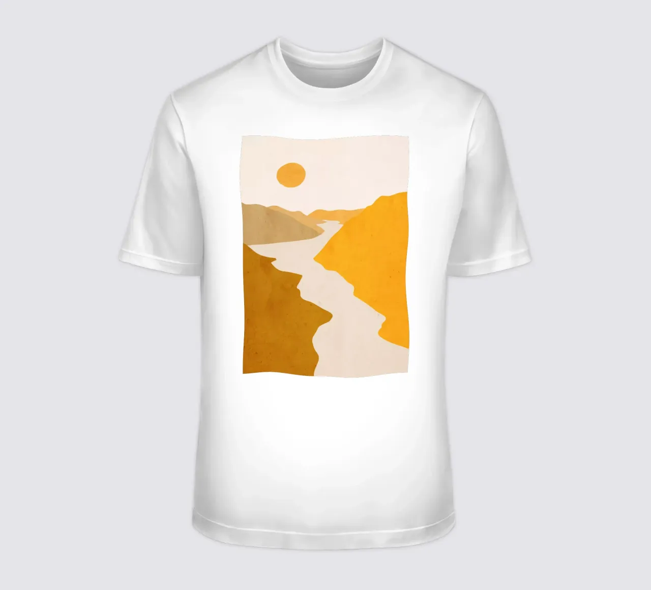 Paesaggio d'arte minimale 7 t-shirt da ThingDesign