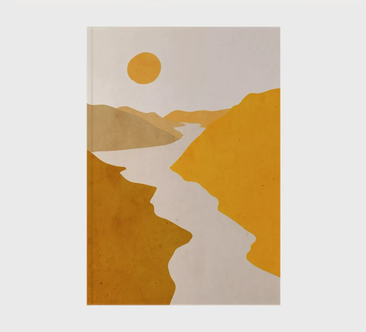 Minimal Art Landscape 7 notebook by ThingDesign