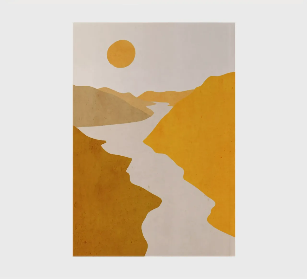 Minimal Art Landscape 7 notebook by ThingDesign
