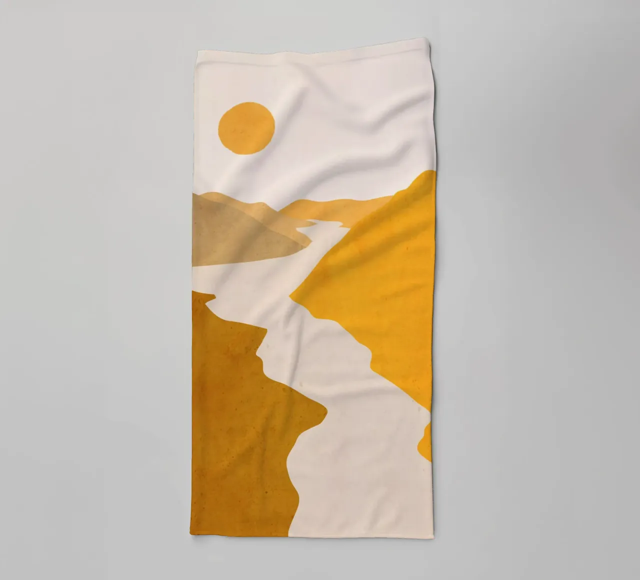 Paesaggio d'arte minimale 7 asciugamano da bagno da ThingDesign