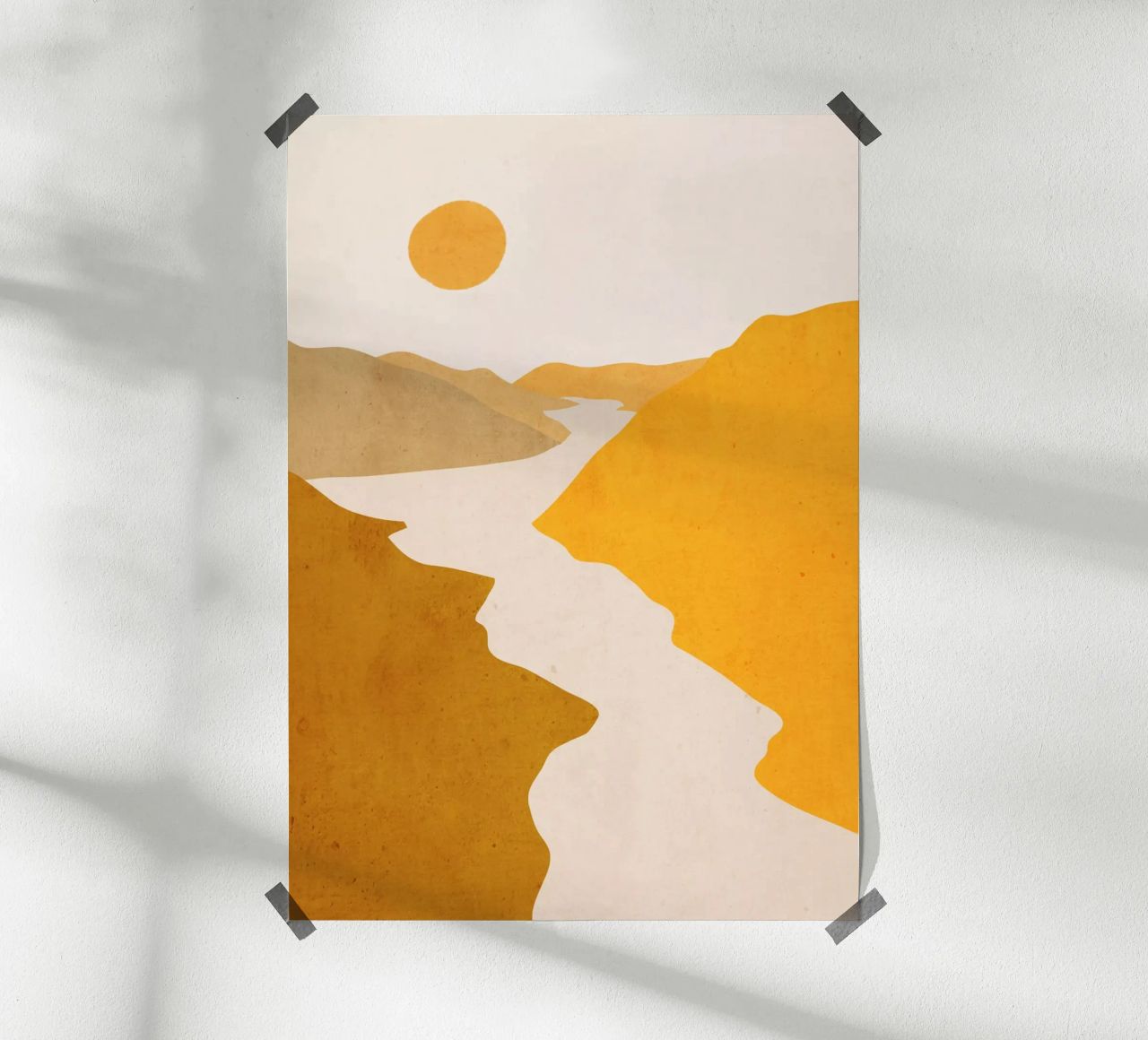Minimal Art Landscape 7 poster by ThingDesign