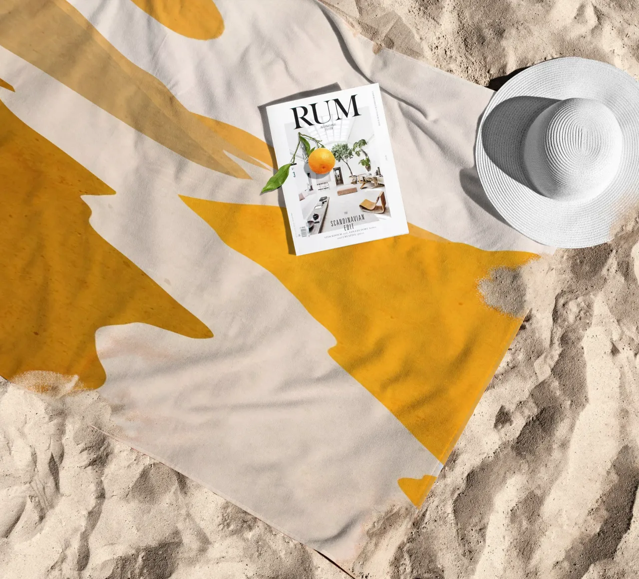Paesaggio d'arte minimale 7 telo mare da ThingDesign