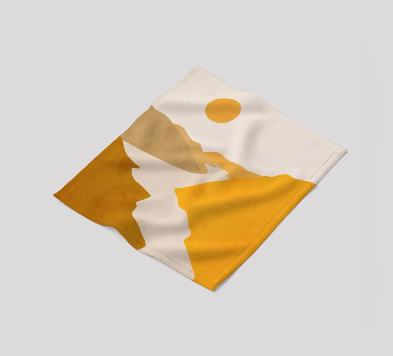 Paesaggio d'arte minimale 7 coperta in pile da ThingDesign