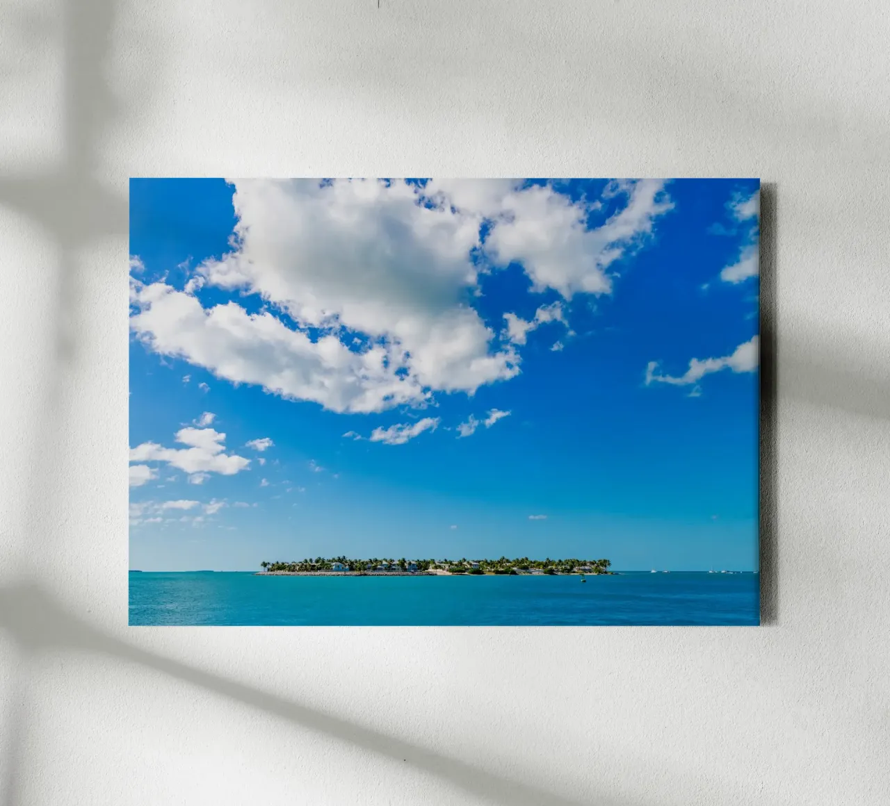 Isola sul mare tela con Cornice a cassetta da anderm