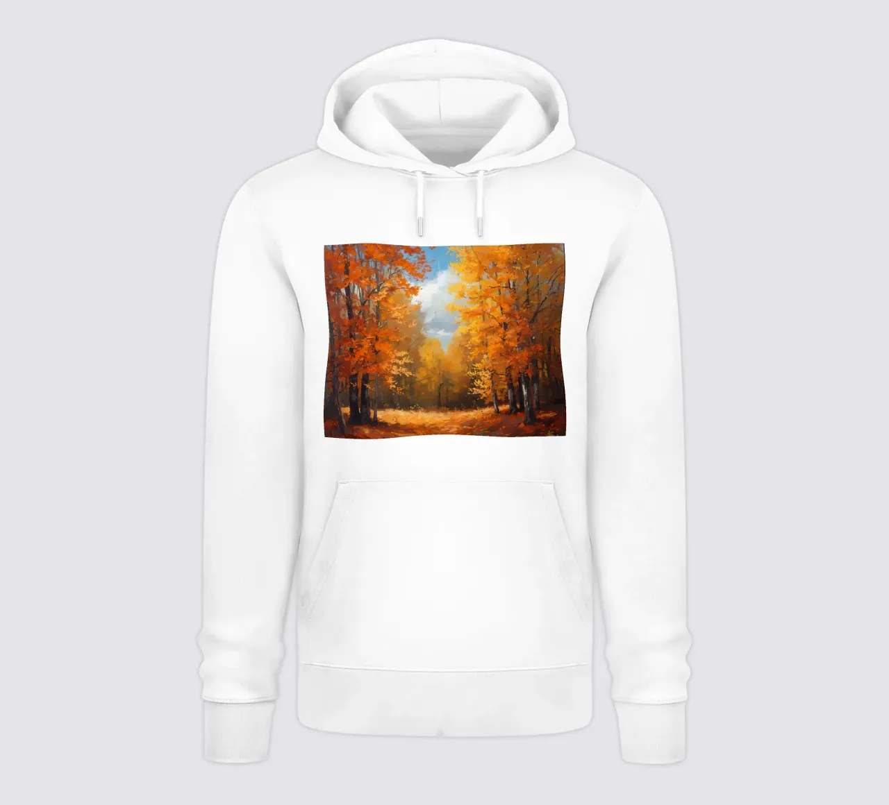 Paesaggio forestale d'autunno felpa con cappuccio da DesignDoodle