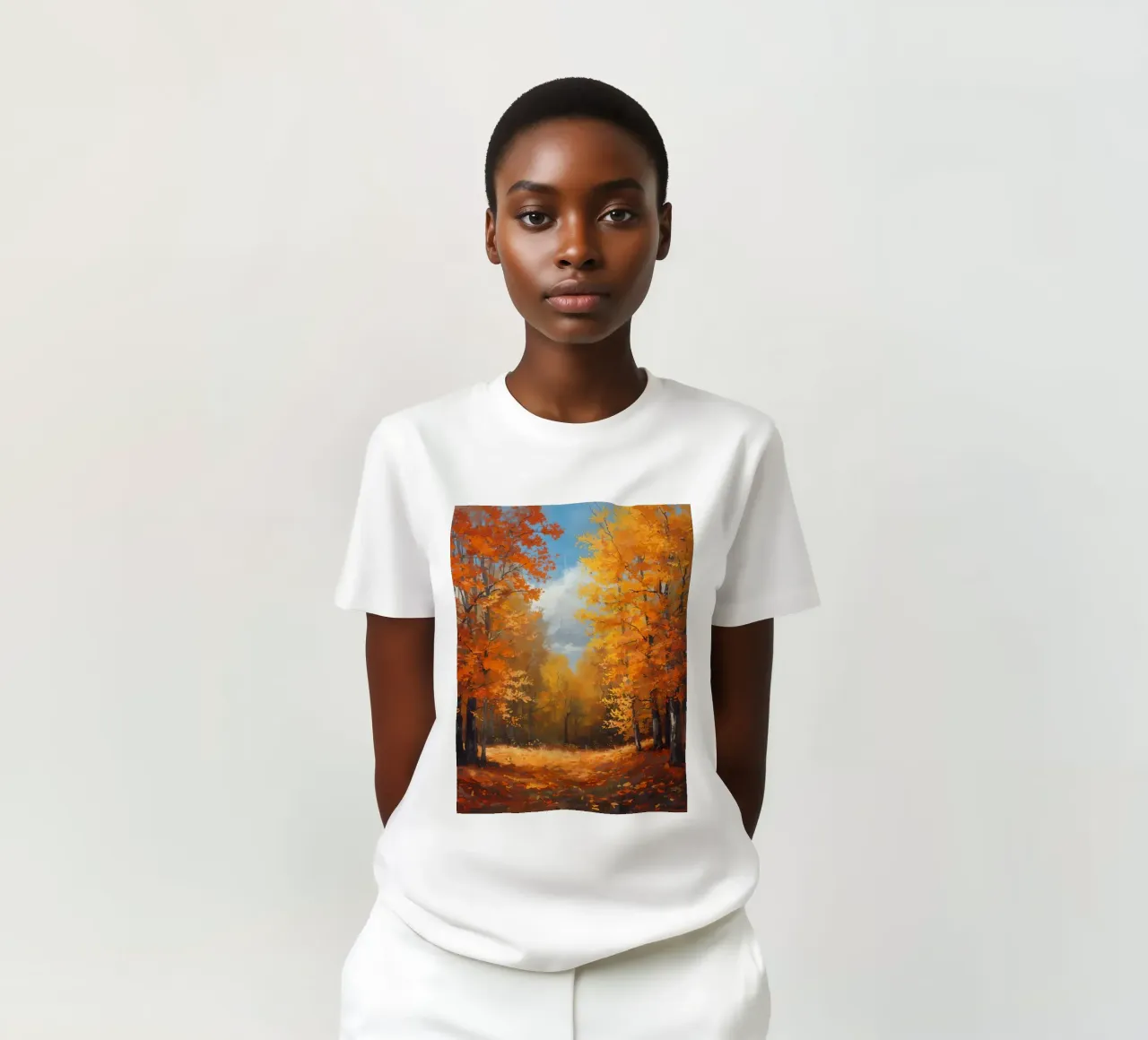 Paesaggio forestale d'autunno t-shirt da DesignDoodle