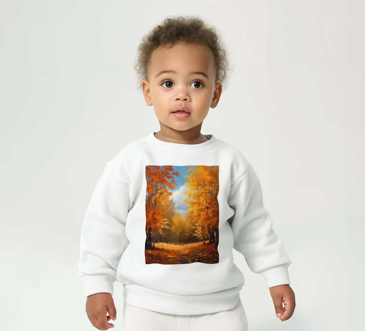 Paesaggio forestale d'autunno felpa neonato da DesignDoodle