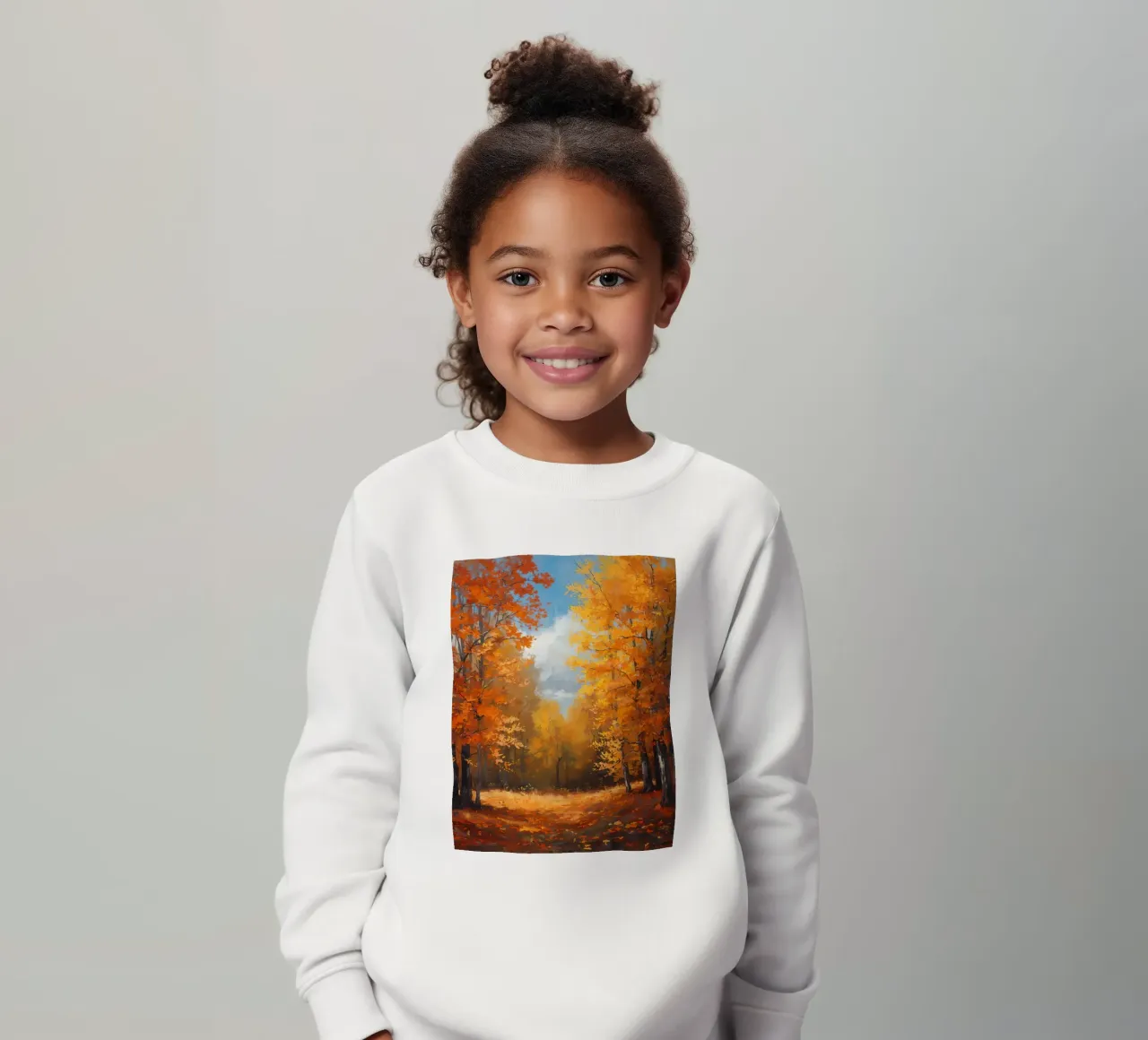 Paesaggio forestale d'autunno felpa bambino da DesignDoodle