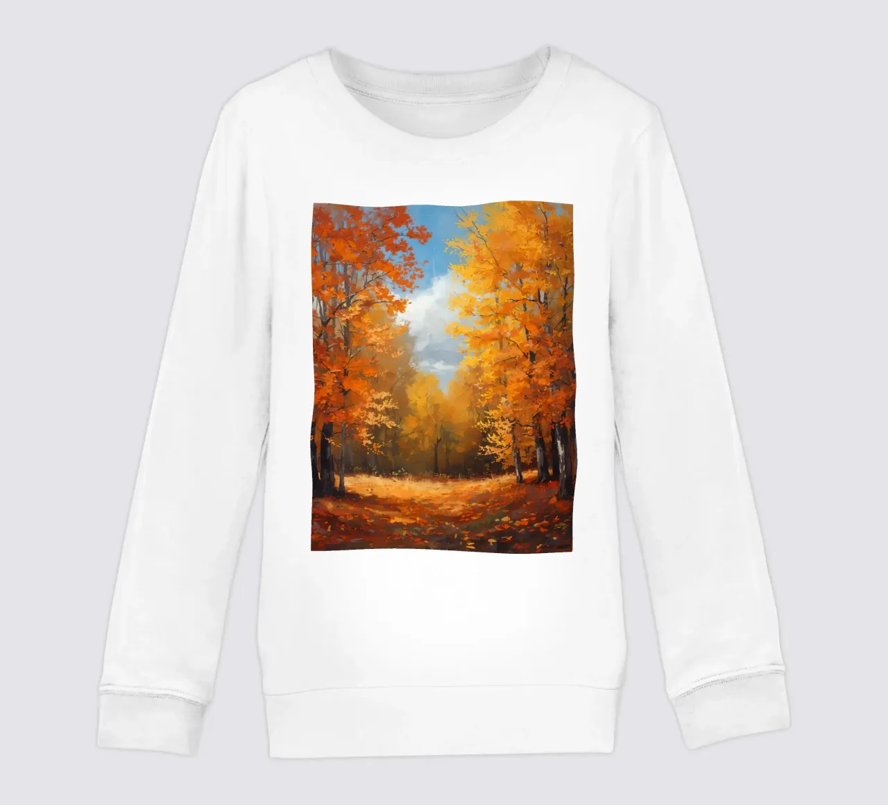 Paesaggio forestale d'autunno felpa bambino da DesignDoodle