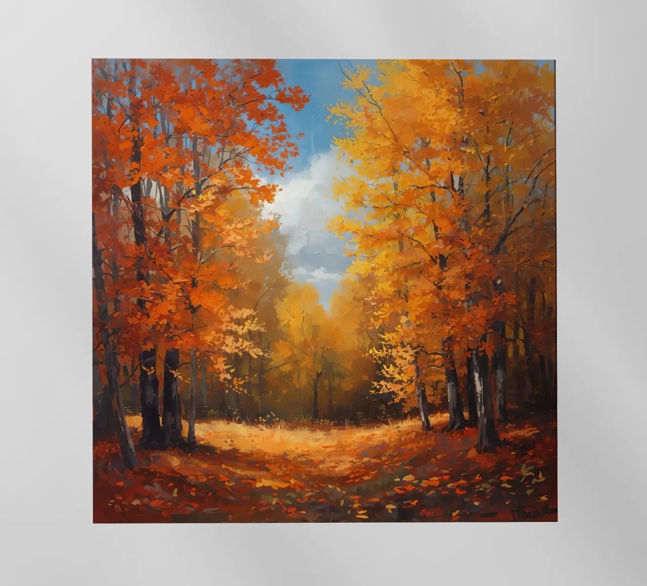 Paesaggio forestale d'autunno pellicola backlit da DesignDoodle