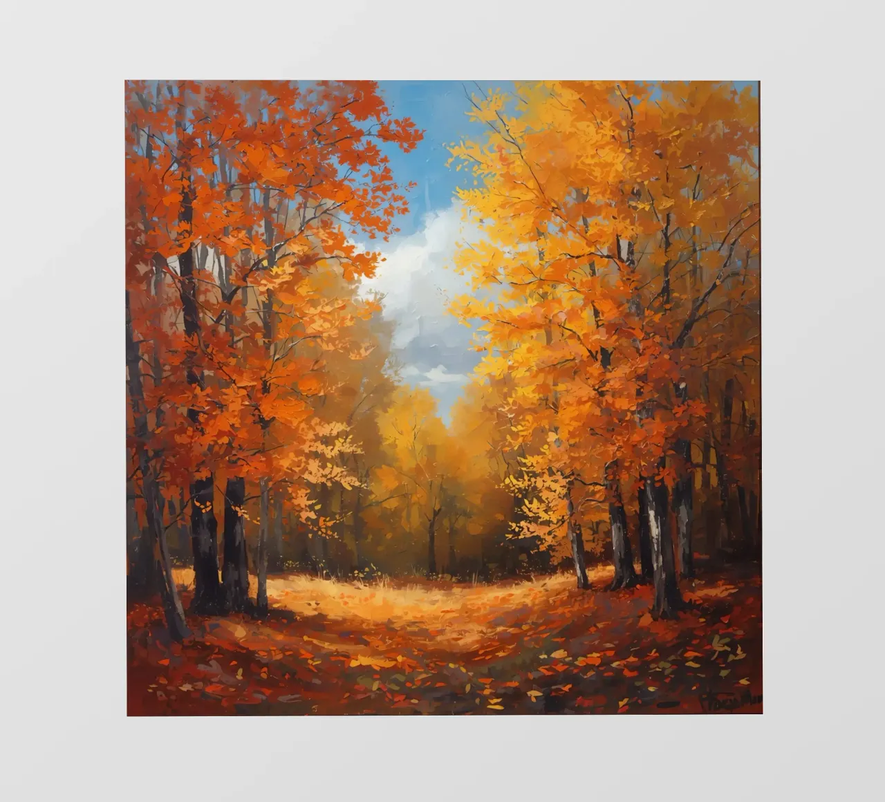 Paesaggio forestale d'autunno pellicola backlit da DesignDoodle