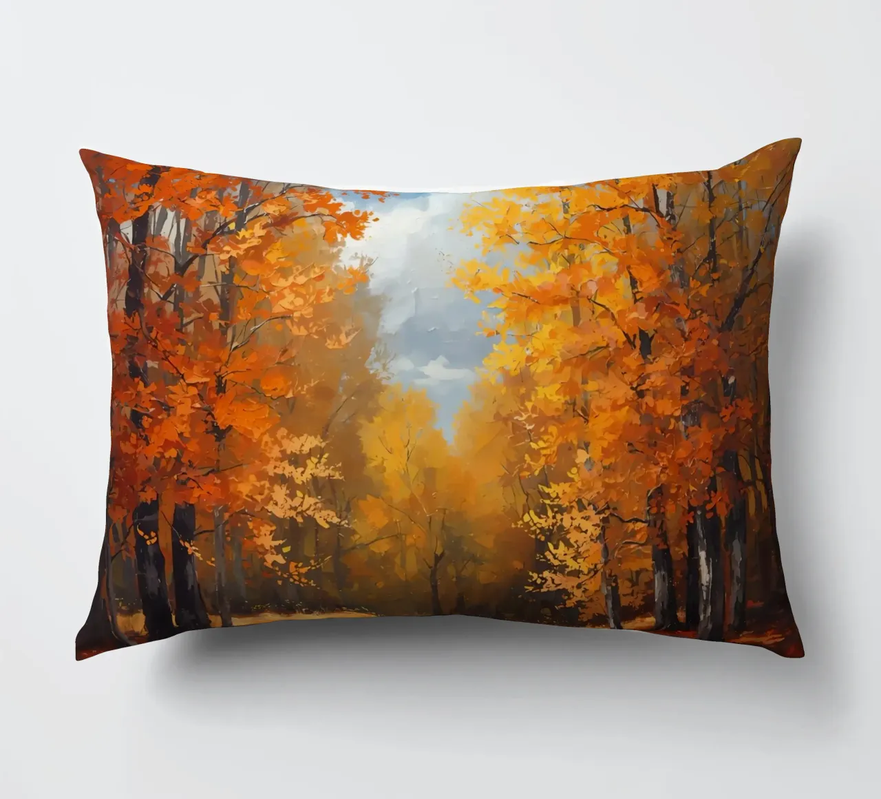 Paesaggio forestale d'autunno cuscino da DesignDoodle