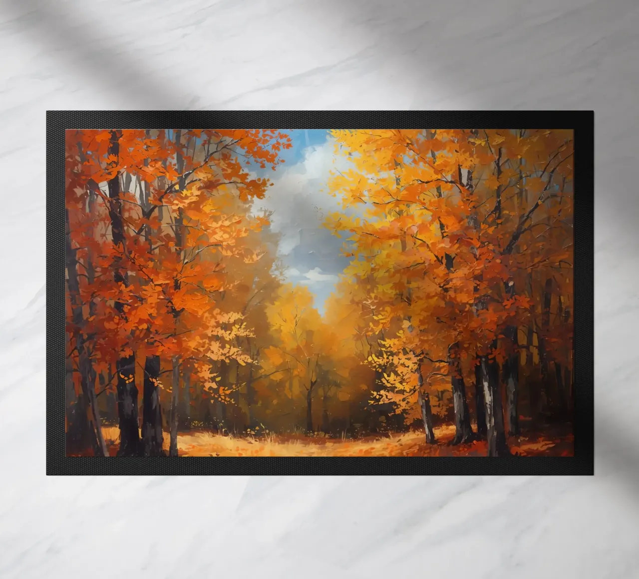 Paesaggio forestale d'autunno zerbino da DesignDoodle