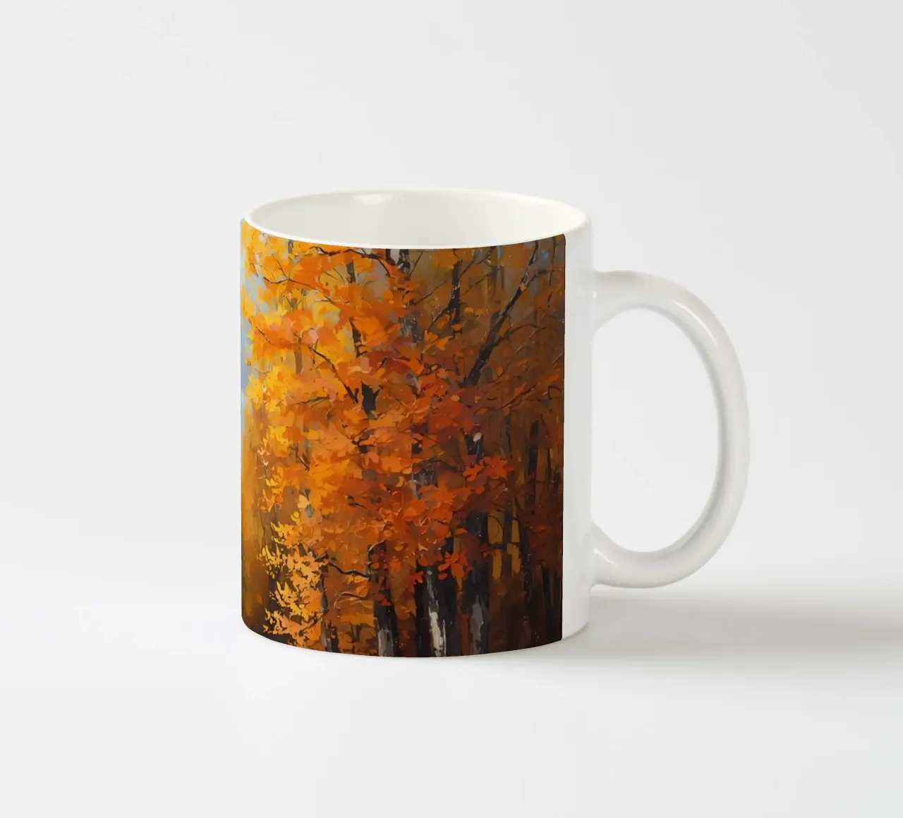 Paesaggio forestale d'autunno tazza in ceramica da DesignDoodle