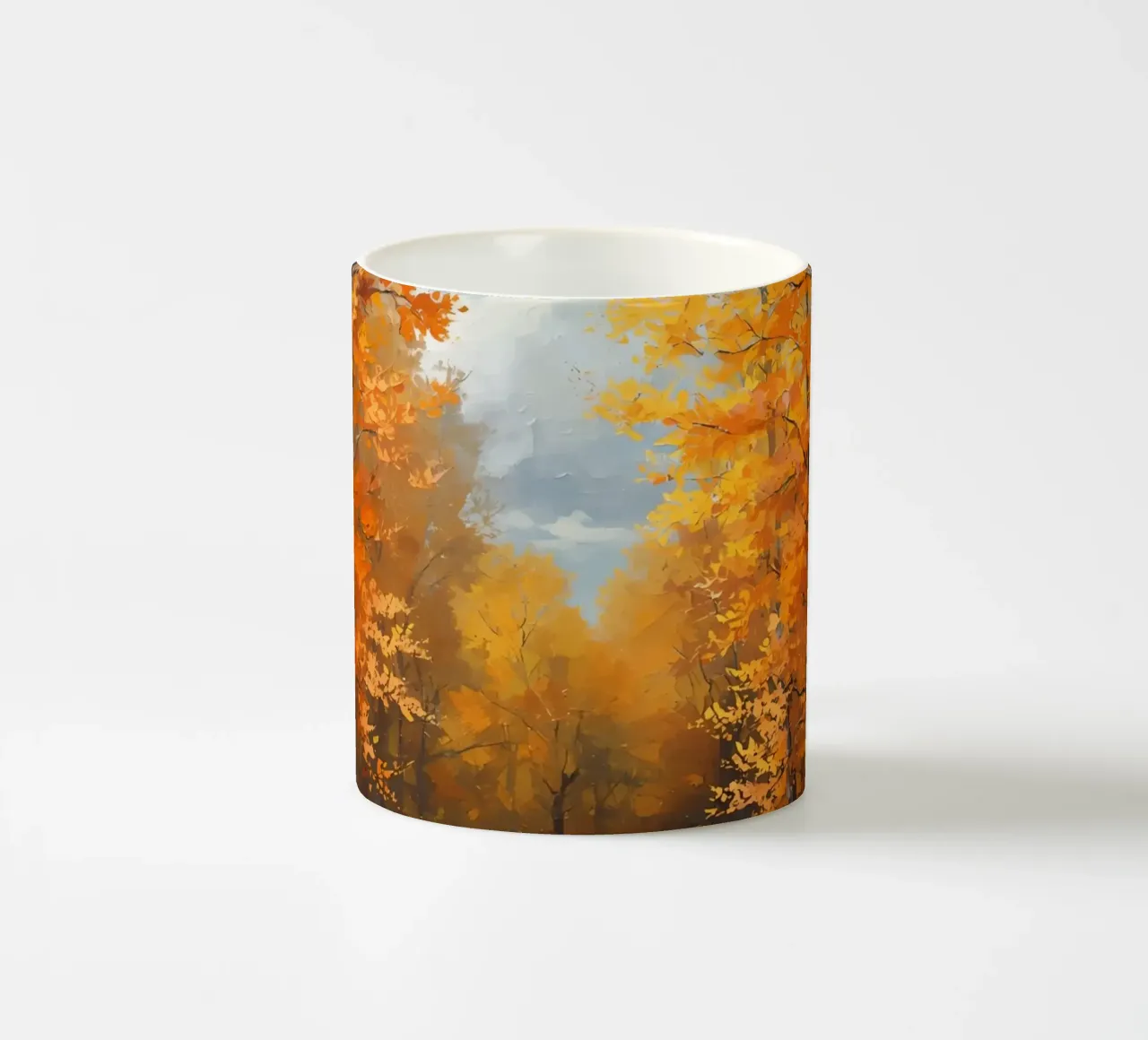 Paesaggio forestale d'autunno tazza in ceramica da DesignDoodle