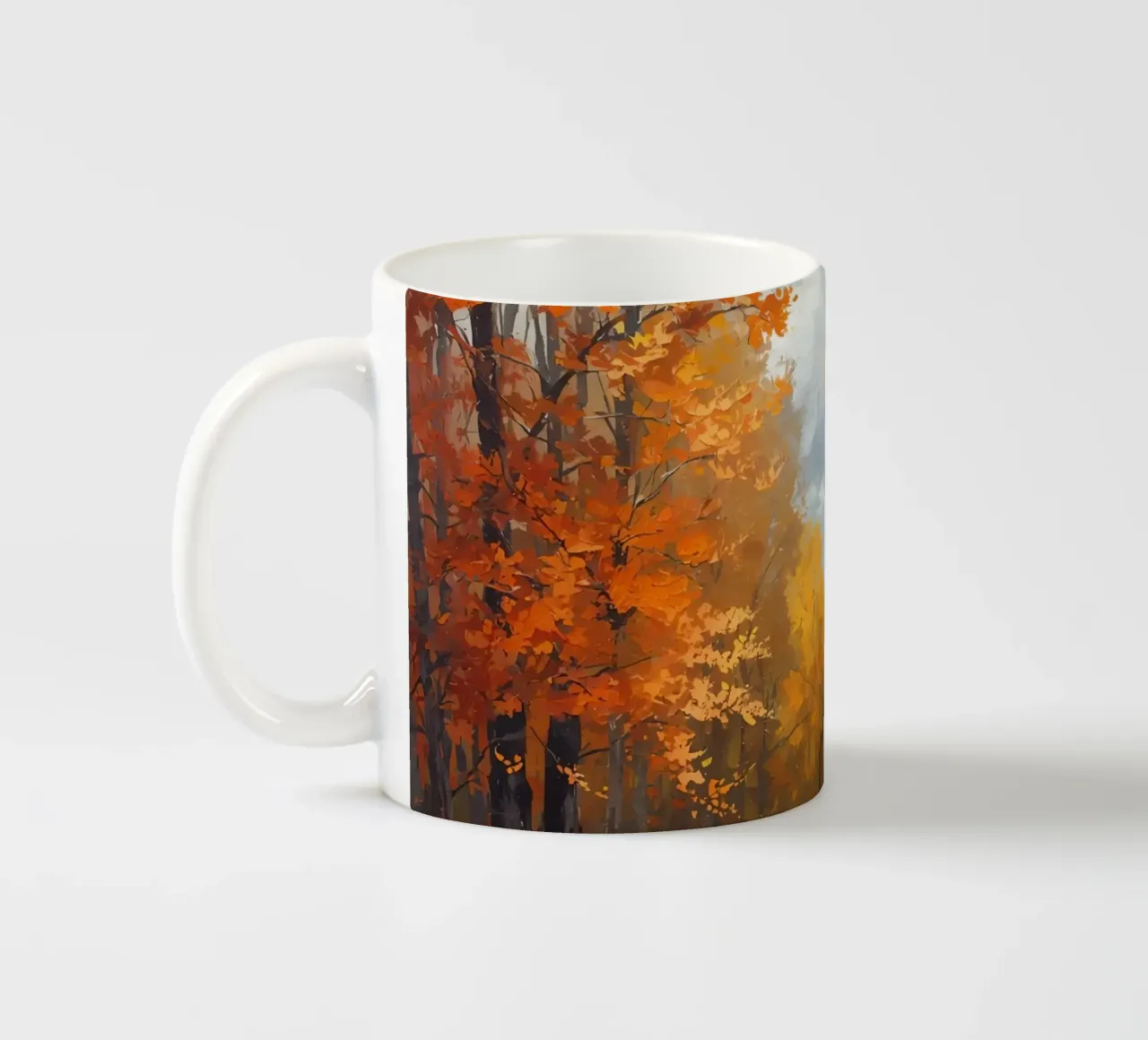 Paesaggio forestale d'autunno tazza in ceramica da DesignDoodle