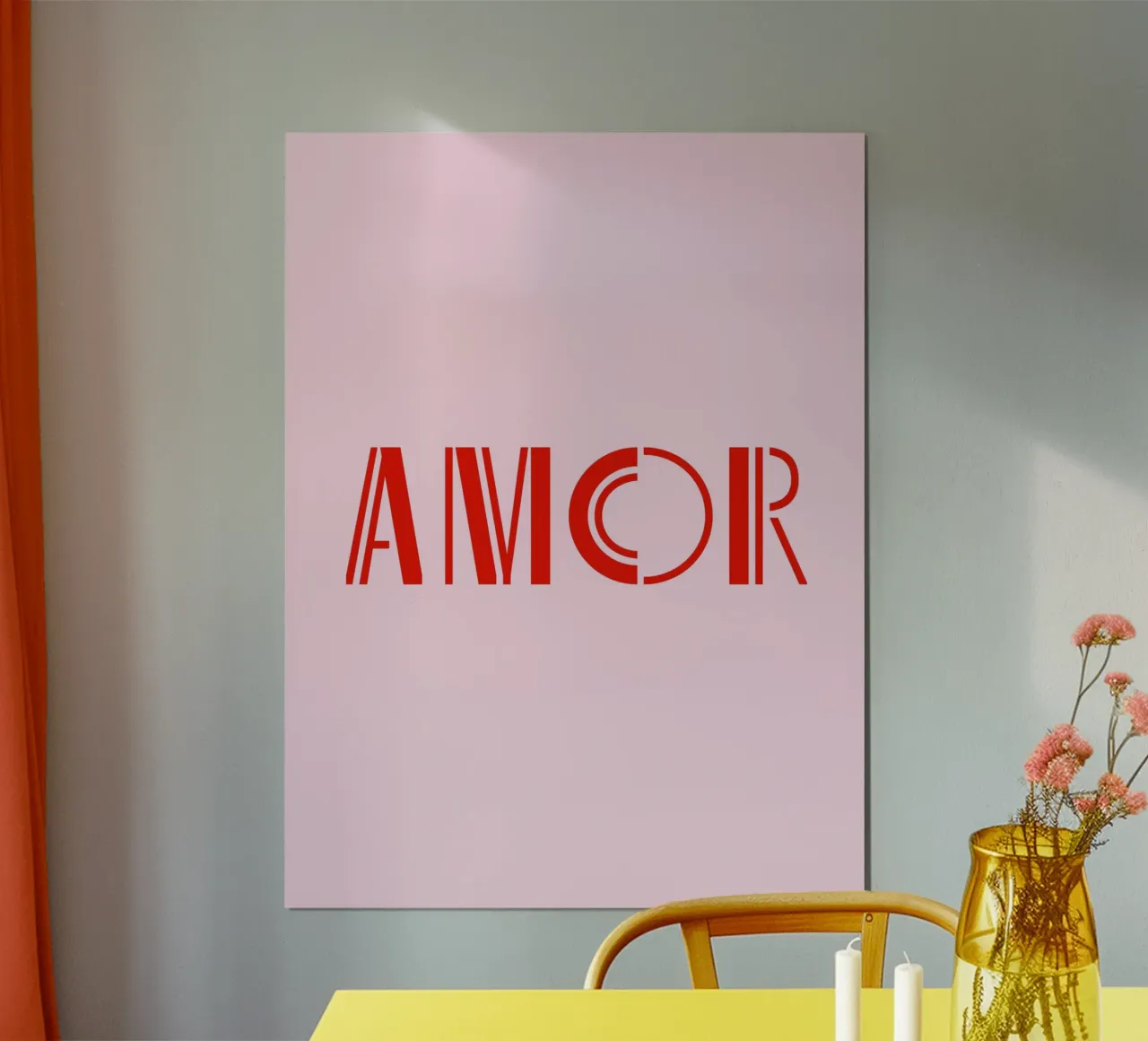 Amor 2 poster con telaio in plastica da The Type Club Tokyo