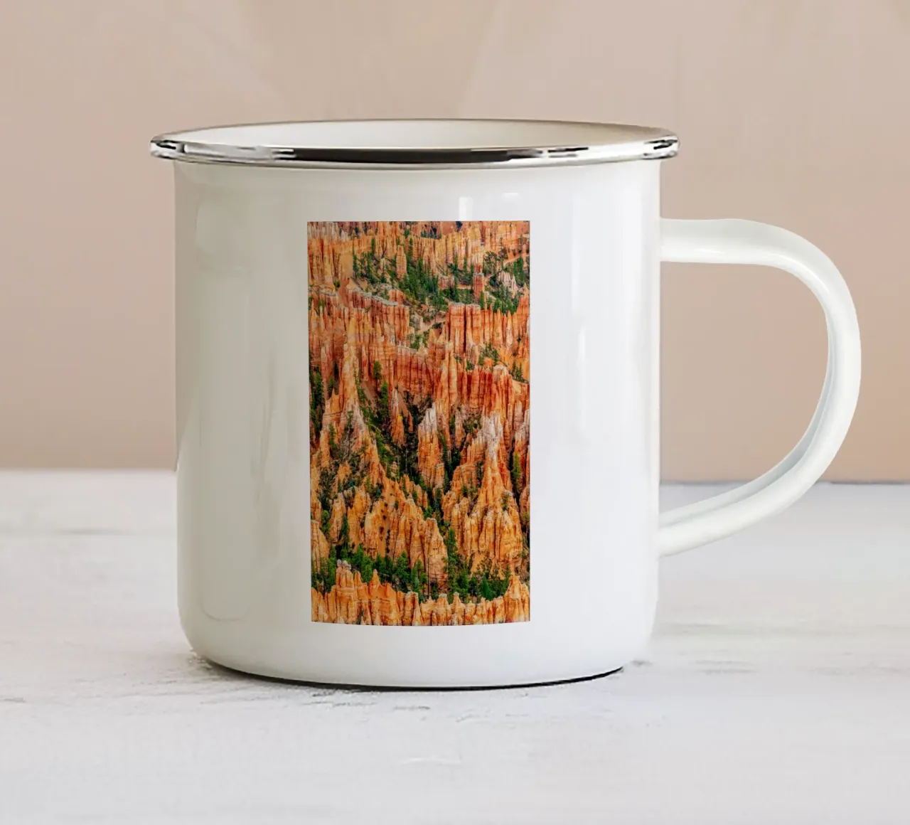 Bryce Canyon tazza in smalto da anderm